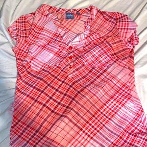 Plaid flannel t-shirt